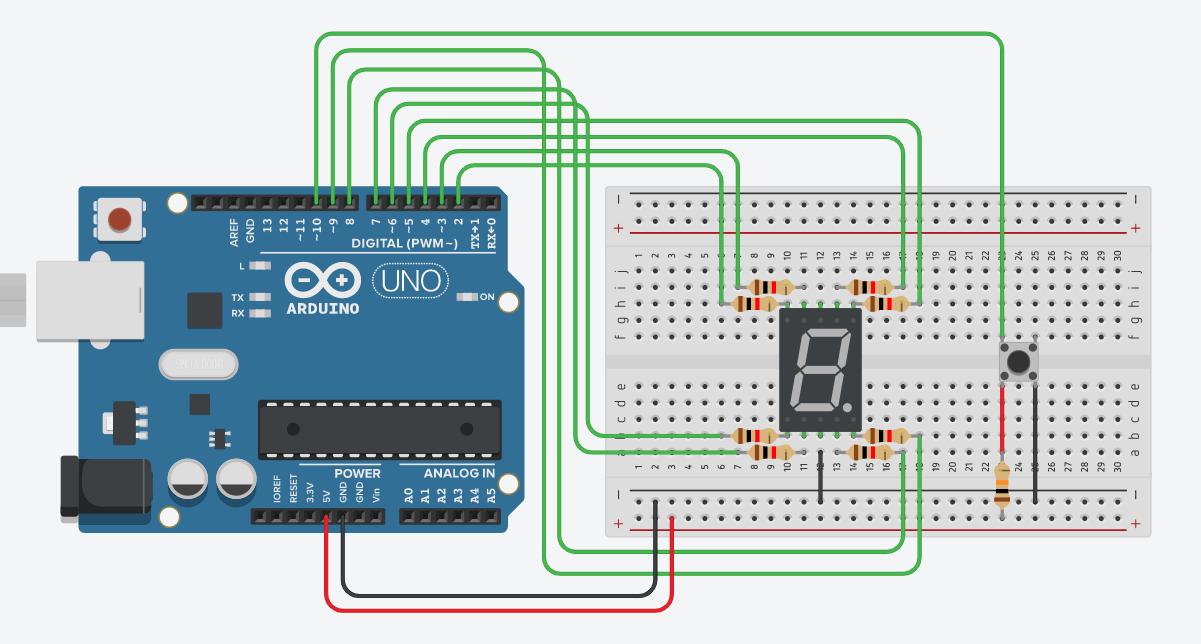 Interfacing 7 Segment Display with Arduino - Circuit Geeks