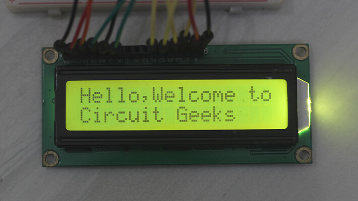 Berigelse bøf sort Arduino LCD Complete Tutorial for Beginners - Circuit Geeks