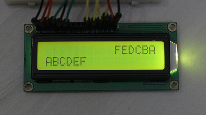 arduino lcd right to left function
