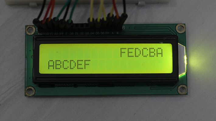 arduino lcd right to left function