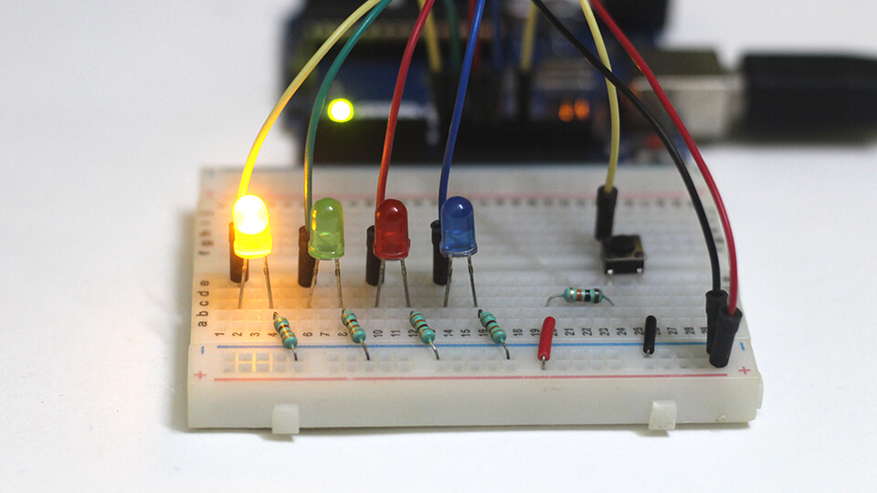 Push Button Arduino Led