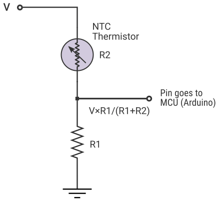 Thermistor Voltage Devider Circuit