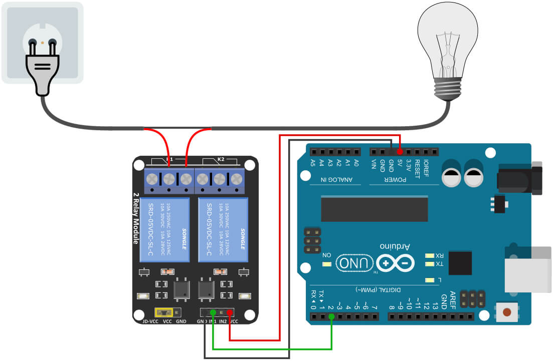 Arduino Relay Circuit Diagram