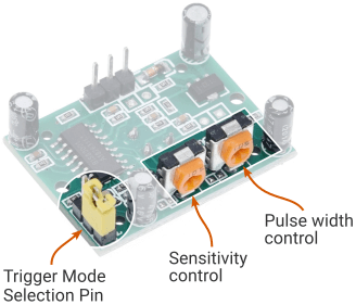 PIR Sensor Pulse Width Sensitivity Trigger Control